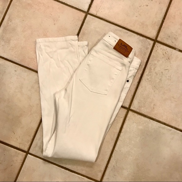 Lauren Ralph Lauren Denim - Lauren Ralph Lauren Straight Leg White Jeans 10